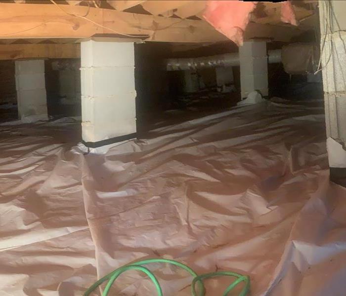 Crawlspace after Vapor Barrier Replacement